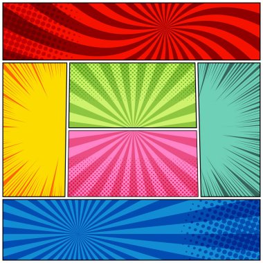 Çizgi roman sayfası arka planı