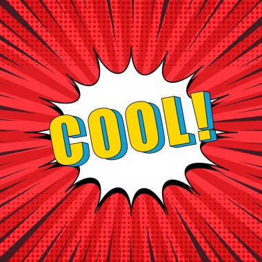 Komik parlak şablon