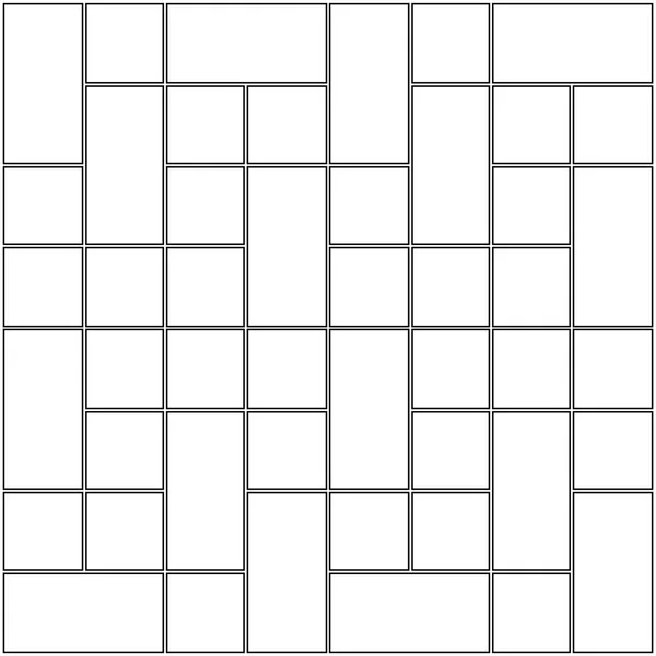 Šablona černobílá manga prázdné — Stockový vektor