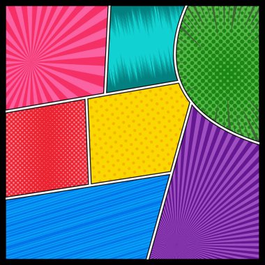 Çizgi roman sayfası arka planı