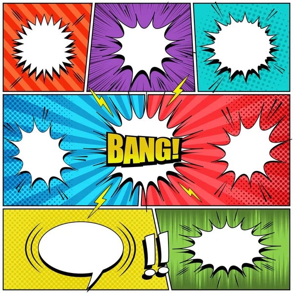 Comic book elements collection — Stock Vector