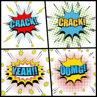 Çizgi roman sayfaları koleksiyonu