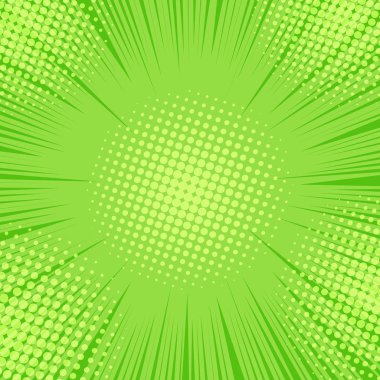 Çizgi roman sayfa yeşil arka plan