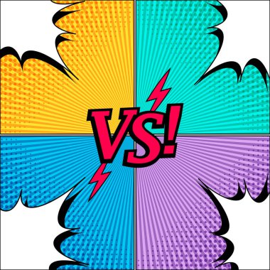 Komik düello ve dövüş konsepti