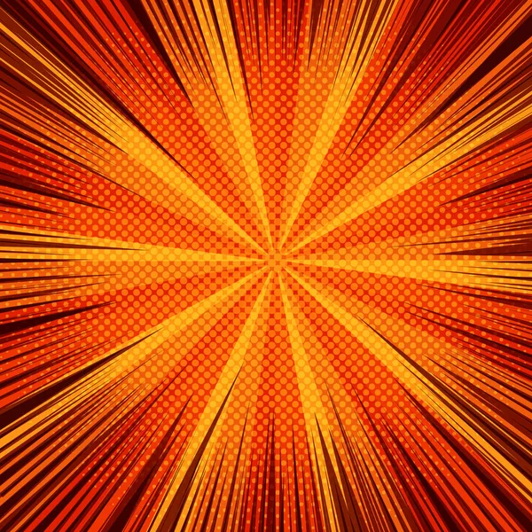 Комікс яскраво-помаранчевий шаблон — стоковий вектор