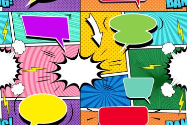 Komik sayfa seamless modeli