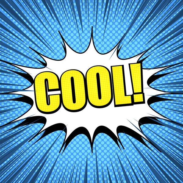 Çizgi roman parlak mavi şablonu