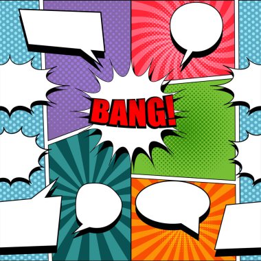 Çizgi roman zarif seamless modeli