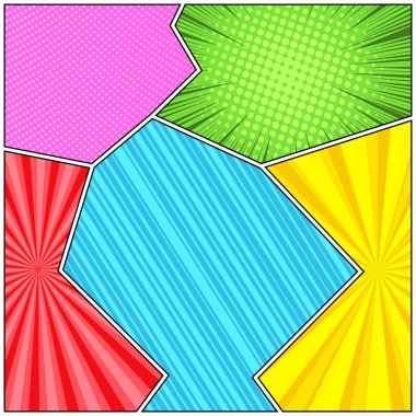 Çizgi roman sayfası ışık kavramı