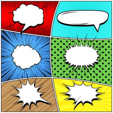 Komik parlak arka planlar