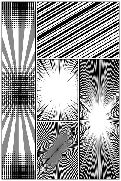 Composition verticale de conception monochrome comique — Image vectorielle