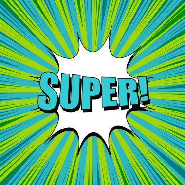 Komik parlak patlayıcı kavramı