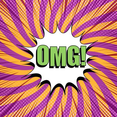 Komik soyut ışık şablonu