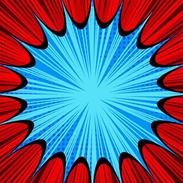 Комічний вибуховий яскравий шаблон — стоковий вектор