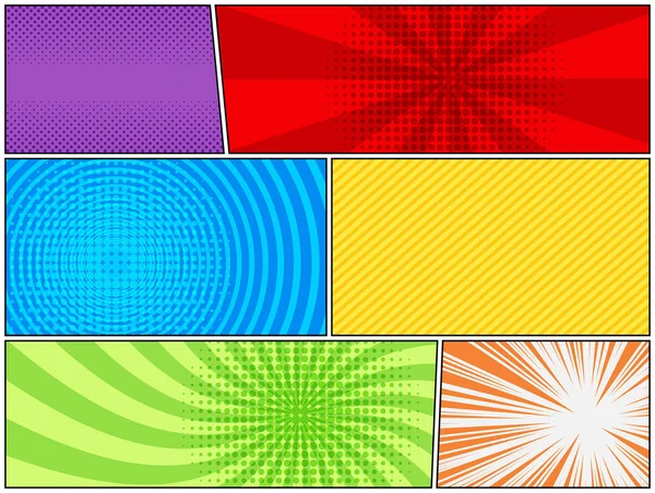 Serietidning färgstarka bakgrund — Stock vektor