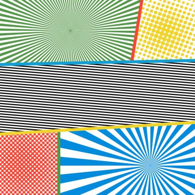 Çizgi roman zarif kompozisyon