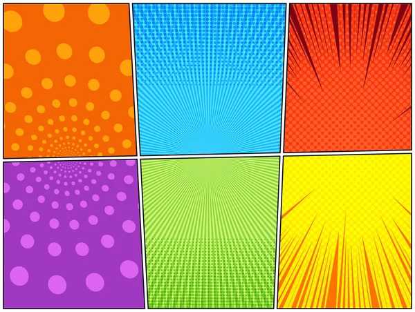 Comic colorful composition — Stock Vector