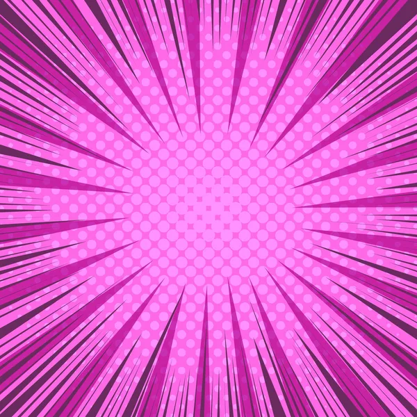 漫画抽象爆炸性粉红色模板 — 图库矢量图片