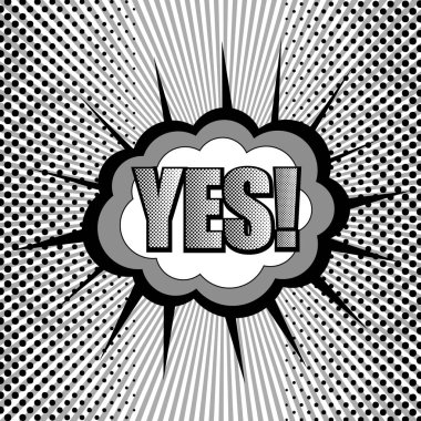 Comic monokrom tarzı şablon