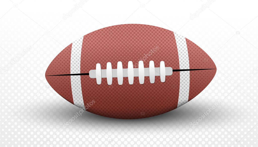 American football ball concept