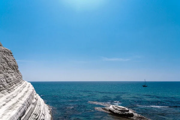 Scala Dei Turchi Itália Sicília Escadas Turcas Sicilia — Fotografia de Stock