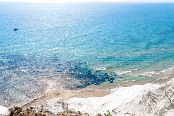 Scala Dei Turchi Itália Sicília Escadas Turcas Sicilia — Fotografia de Stock