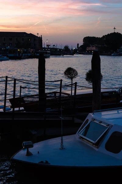 Vackra Venedig Vid Solnedgången Italien — Stockfoto