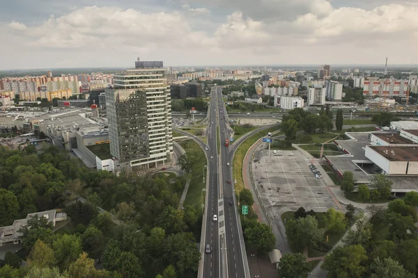Piękna Panorama Downtown View Bratysława Dzień Miasta Gród Zmierzchu Podróży — Zdjęcie stockowe