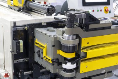 High-tech industrial production machinery with automatic mechanisms