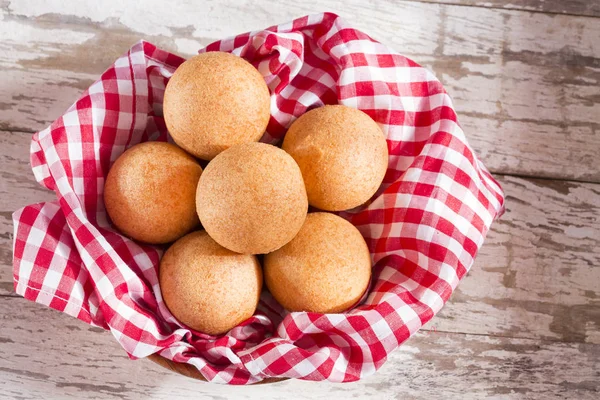 Traditionelles Kolumbianisches Bunuelo Frittiertes Käsebrot — Stockfoto