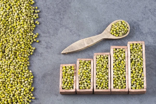 Fagioli Munghi Cifra Statistica Vigna Radiata — Foto Stock