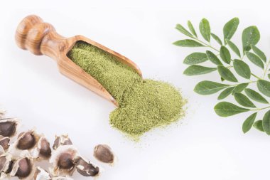 Moringa tohum, moringa taze yaprakları, moringa toz (Moringa oleifera)