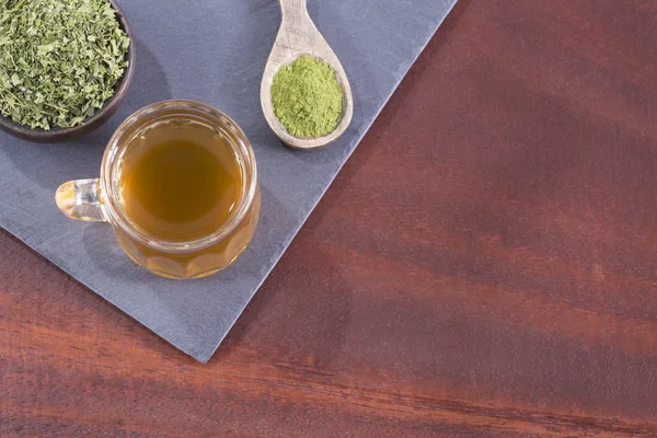 Чай Моринга Moringa Oleifera Вид Сверху — стоковое фото