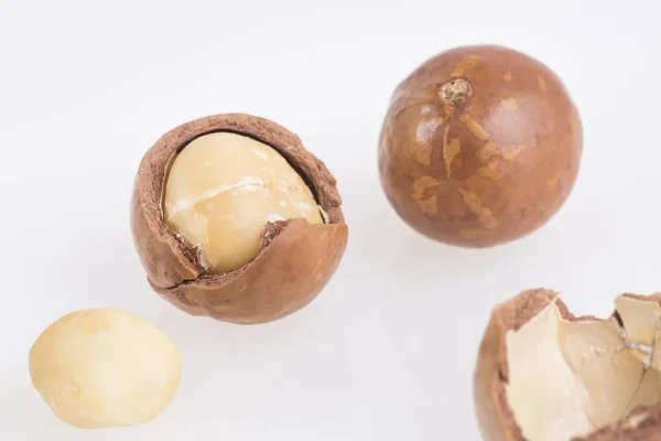 Macadamia Nuts Dried Fruit Very Nutritious Energetic Macadamia Integrifolia — Stock Photo, Image