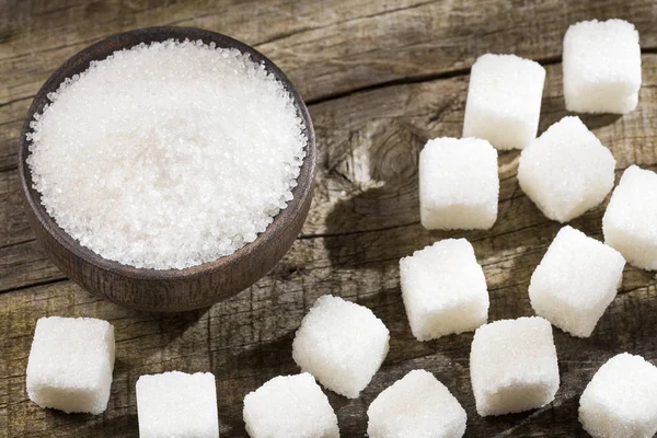 Azúcar Blanco Granulado Azúcar Refinado —  Fotos de Stock