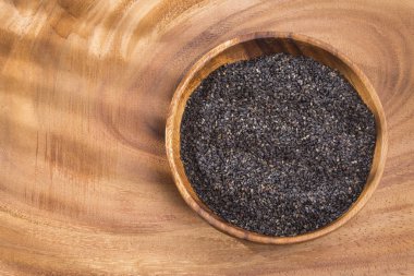 Organik tohumları siyah susam - Sesamum indicum.