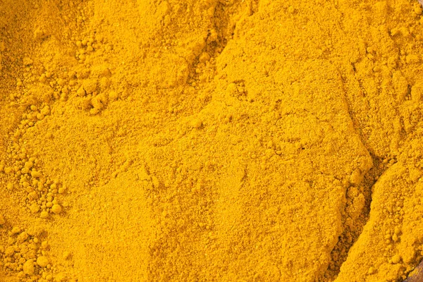 Pulbere Organică Turmeric Curcuma Longa Privire Sus — Fotografie, imagine de stoc