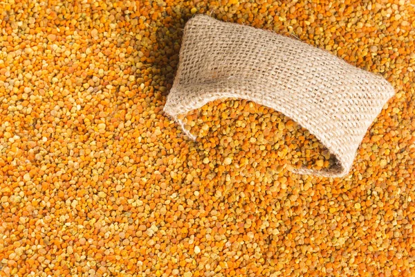 Bee Pollen Szemek Felülnézet — Stock Fotó