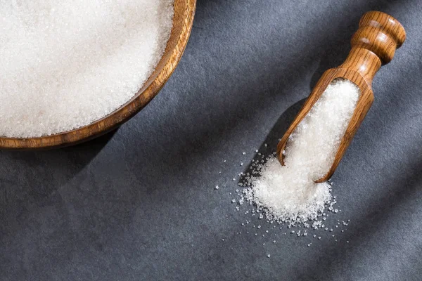 Białego Granulowany Cukru Cukier Rafinowany — Zdjęcie stockowe