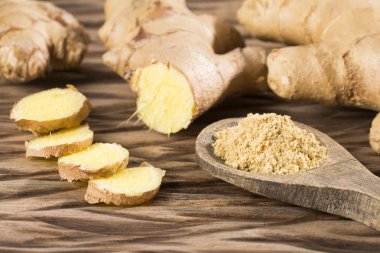 Zencefil kökü ve zencefil tozu - Zingiber officinale