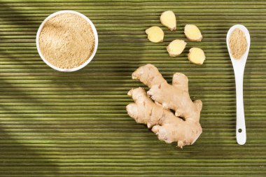 Zencefil kökü ve zencefil tozu - Zingiber officinale