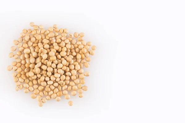 Dry Soybeans Glycine Max White Background — Stock Photo, Image
