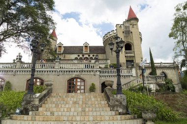 Medellin, Antioquia / Kolombiya - 07 Ekim 2018. Bir müze şehir, El Castillo müzesidir teslim tarihi 1930