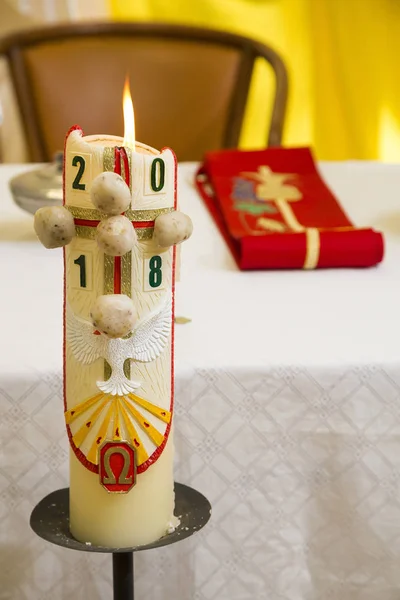 Easter Candle 2018, symbol of the Resurrection of Christ