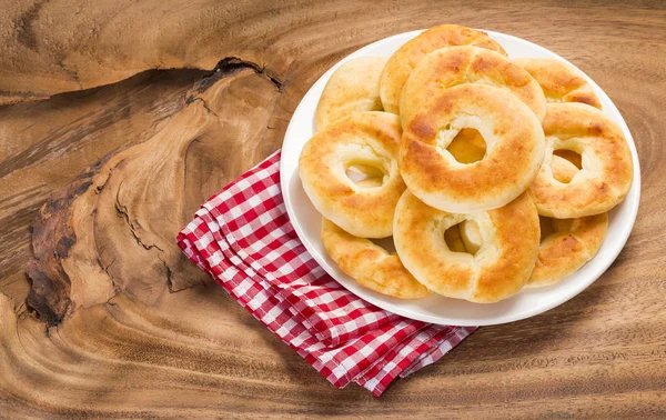 Pandequeso Comida Tradicional Colombiana Glúten Farinha Trigo Queijo — Fotografia de Stock