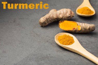 Taze organik kök ve zerdeçal tozu - Curcuma longa