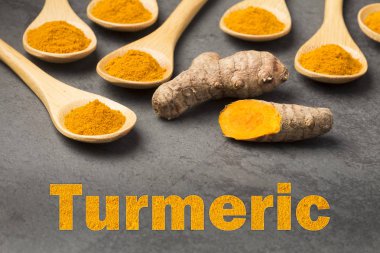 Taze organik kök ve zerdeçal tozu - Curcuma longa