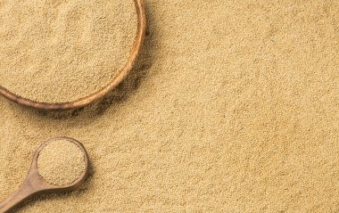 Tahta kaşık - Amaranthus solmayan çiçek tohumları. Folik asit