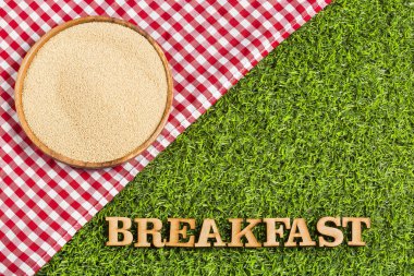 Organik solmayan çiçek tohumları - Amaranthus. Üstten görünüm