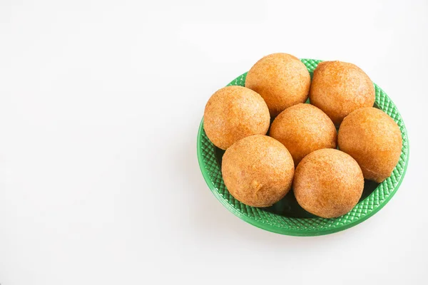 Traditionell Colombiansk Bunuelo Deep Fried Cheese Bread — Stockfoto